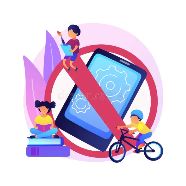 low-tech-parenting-abstract-concept-vector-illustration-school-free-kids-media-limitation-unplugger-gadget-anti-technology-no-194530654